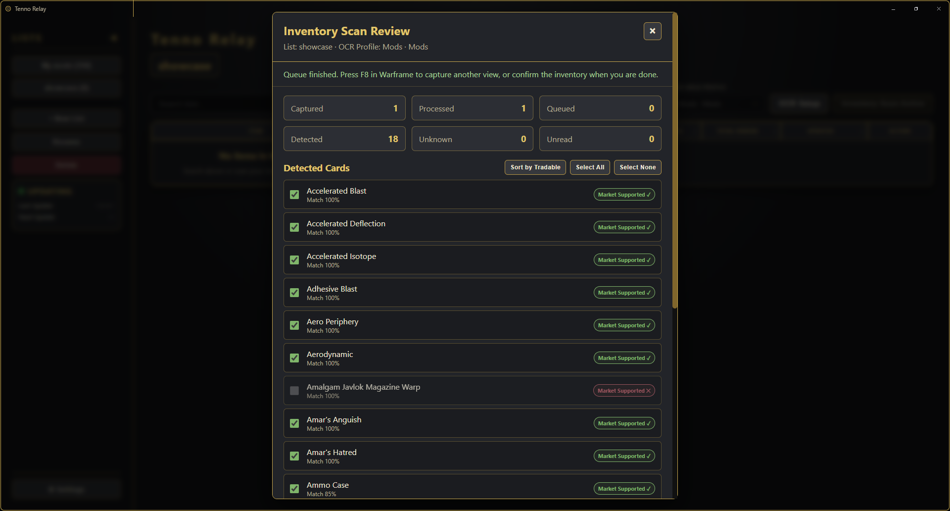 Tenno Relay OCR inventory scan review